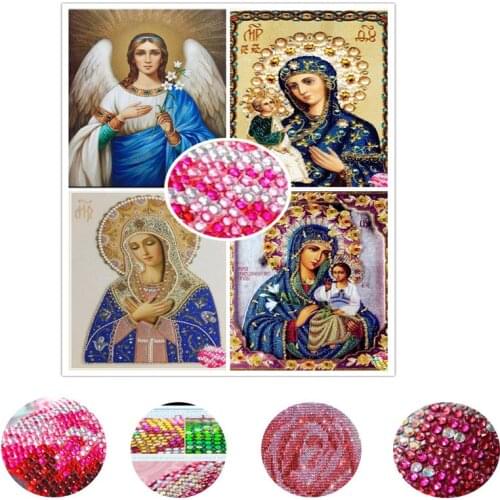 2018 new crystal Diamond Painting Religion Icon of Saint Pattern Cross Stitch Diamond Embroidery Rhinestone Handwork Home Decor