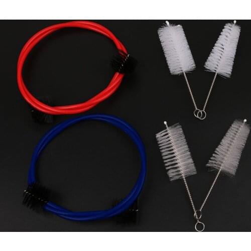 OOTDTY Brasswind Musical Instrument Trumpet Trombone Tuba Horn Cleaning Brush Set Tool