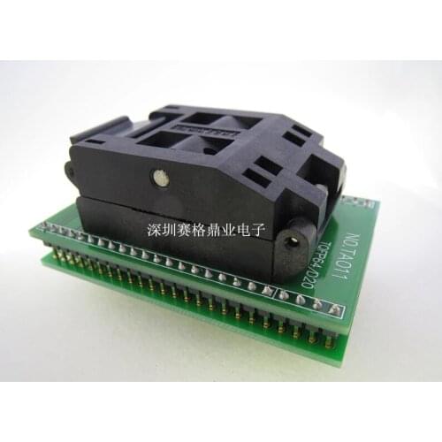 Original YAMAICHI IC Test Seat NO.TA011TQFP64/D20 Burning Programme MC68HC908 64PIN MCU Socket Adapter