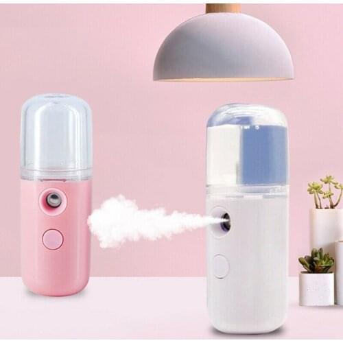 30ml Portable Facial Nano Water Replenishment Machine Cylinder Girls Women Makeup Water Mist Creat For Summer Cool Watering