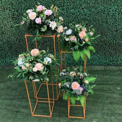 Square Iron Wedding Arch Props Background Single Arch Flower Outdoor Lawn Wedding Flower Door Rack Wedding Birthday Decoration