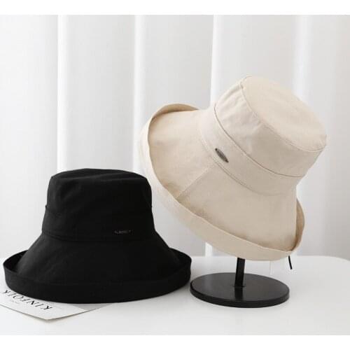 Spring Summer Sunshade Fashion Women Outdoor Bucket Hats Fisherman Fishing Caps Street Short Brim Hip Pop Female Beach Sun Hats