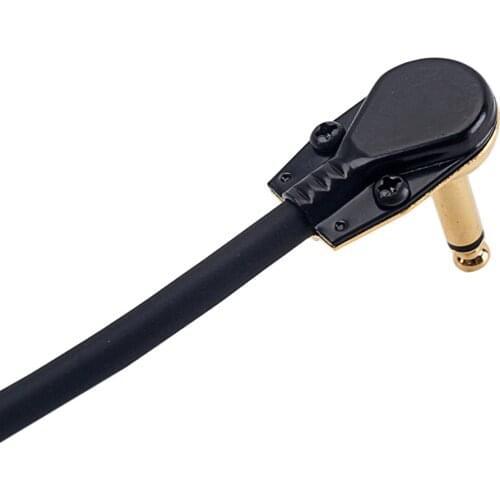 Guitar Patch Cable 33cm 13" Dual Angled With 1/4" Right Angle Plugs Cables