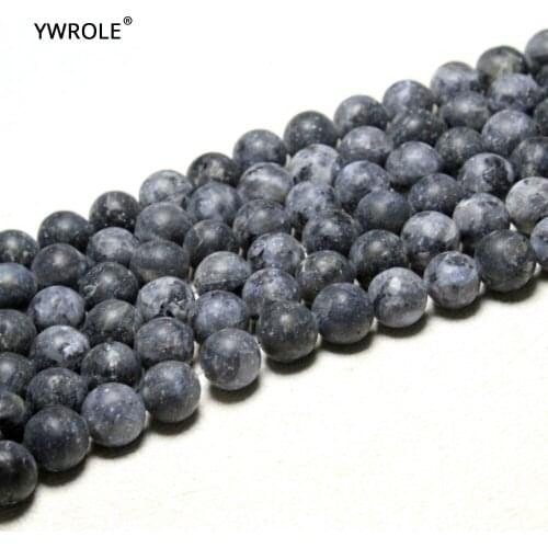 Dull Polish Black Spectrolite Labradorite Natural Stone Round Beads For Jewelry Making DIY Bracelet Necklace 8 mm Strand 15