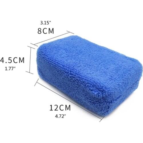 High Quality Autocare Microfiber Wax Applicator Ultra-Soft Microfiber Wax Applicator Pads Durable Cleaning Sponge