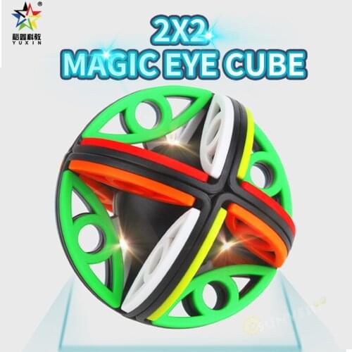 Yuxin 2X2 Magic Eye cube smooth stable Speed Cubes Ball Cool Toys Puzzles fidget toys for anxiety stress reliever toys adult
