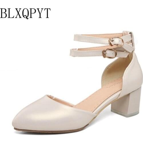 BLXQPYT Sweet Fashion Big Small Size 32-43 Shoes Woman Sandals Platform Feminino Summer Style wedding dance women Pumps 519-2