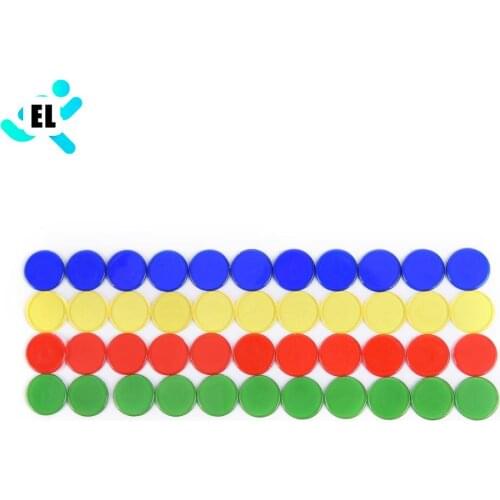 50pcs Colorful PRO Count Bingo Chips Markers for Bingo Game Cards 1.5cm