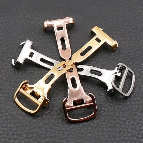 Watch accessories stainless steel buckle for Cartier blue balloon tank card calendar folding buckle all steel buckle16mm18mm20mm