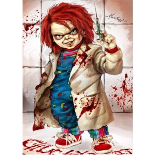 Diamond Painting Childs Play Full Drill Embroidery Cross Stitch Chucky Rhinestones Art Home Decor Gift Needlework WG2478