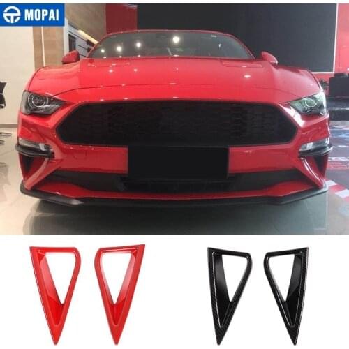 MOPAI Car Stickers for Ford Mustang 2018+ Car Front Daytime Running Light Decoration Cover for Ford Mustang 2019 Car Accessories