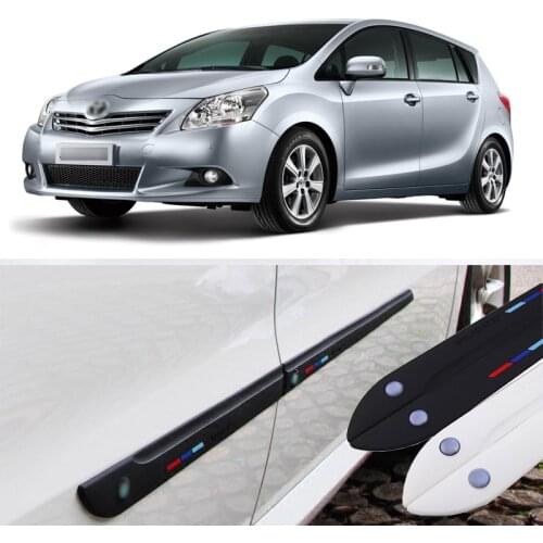 Car-styling 4pcs High Quality Brand New Side Doors Rubber Bumper Protector Guard Scratch Sticker Trim For Toyota Vehicle