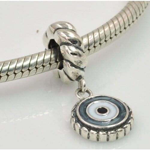 New Arrival Fits Pandora Bracelet Evil Charm Eye Charm Pendant 925 Sterling Silver Charms DIY Bracelets Necklaces & Pendants