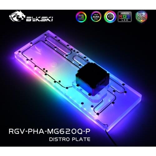 Bykski Distro Plate For PHANTEKS MG-NE620Q Dynamic Chassis,Waterway Board Deflector Water Cooling 12V/5V RGB RGV-PHA-MG620Q-P
