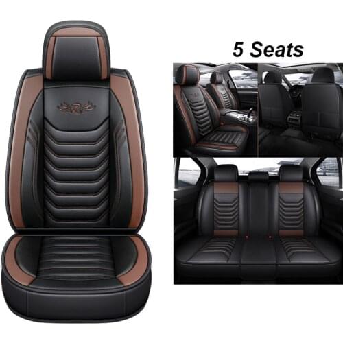 High quality black Leather Car seat covers For subaru forester legacy outback xv impreza Tribeca Trezia Stella accessories
