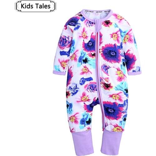 Baby Rompers 2021 Long Sleeve Cotton Overalls Newborn floral print Clothes Roupas de bebe boys girls jumpsuit clothing