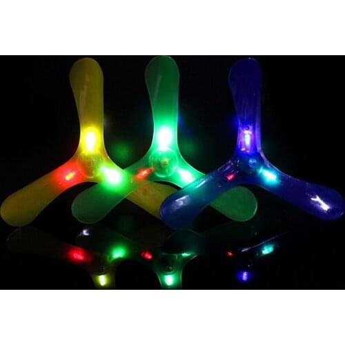 DHL 200pcs Boomerang Outdoor Fun Sports Toy Luminous Outdoor Park Toy Windstick Special Flying Toys Flying Disk