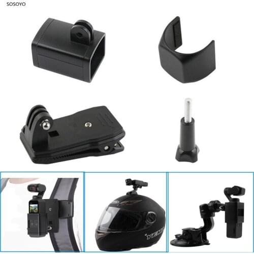 For DJI Osmo Pocket Camera Handheld Stand Expansion bracket Backpack Clip lens Cap Mount Adapter Gimbal Accessories Set