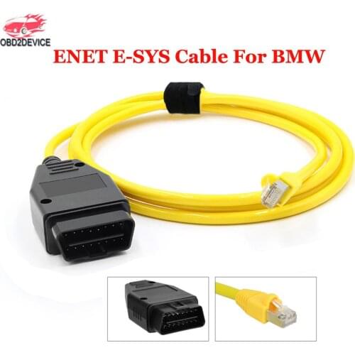 E-SYS Cable ForBMW F-series ICOM OBD2 Coding Diagnostic Tools Ethernet to OBDII E-SYS Hidden ENET Data Tool Cable