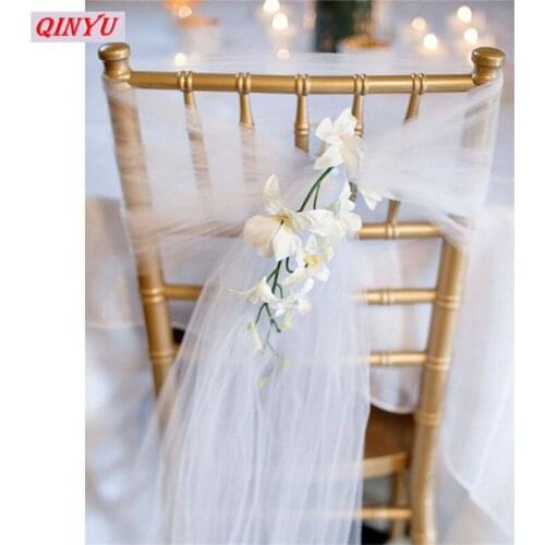 Good-looking tulle crystal organza fabric roll yarn birthday event party supplies, wedding decoration 5z