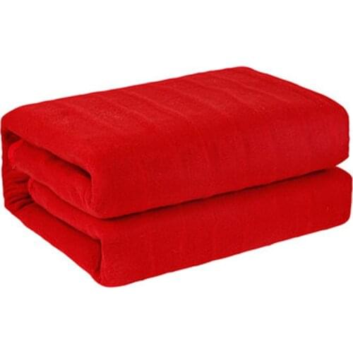 150x180cm Red electric blanket thicker single / double dual control electric mattress thermostat / drying warmth