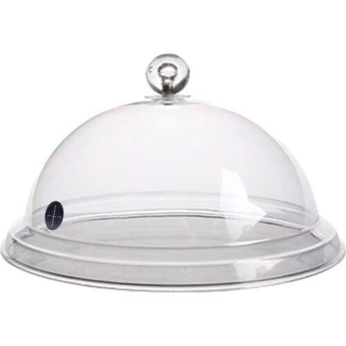 Food Cover Dust Round Dish Cover Accessories Molecular Cooking Smoke Hood Smoke Cover Dishes 8 10 12 Inch Smoking Cloche Cap