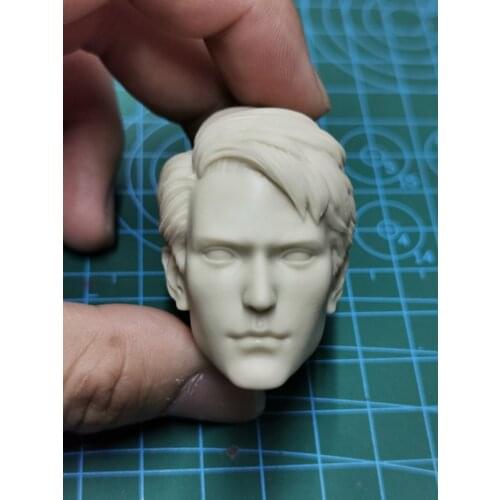 1/6 Scale BJD Style Handsome Male Unpainted Head Model Sculpt for 12''Figure Body