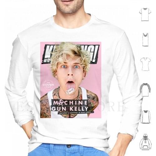 Mgk Cover Album Hoodies Long Sleeve Mgk Gun Face Rapper Sinmgk Singer Machine Music More Black Flag Blonde Don