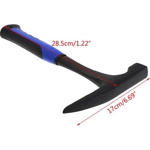 Rock Pick With Flat Tip Shock Reduction Grip Geological Stratigraphic Hammer B2QC