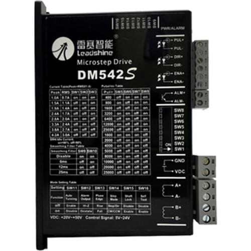 New Arrival Leadshine DM542S Updated from DM542 WITH STRONGER ANTI-INTERFERENCE FUNCTION MORE STEADY Stepper Drive 48VDC 4.2A