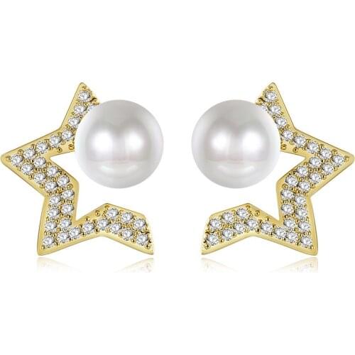 New Arrival Gold Color Earrings for Women Classic jewelry Romantic Female Wedding earring Wedding Jewelry