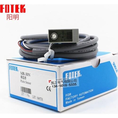 Brand new original authentic Taiwan FOTEK photoelectric switch MR-30N NPN sensor voltage 10-30VDC