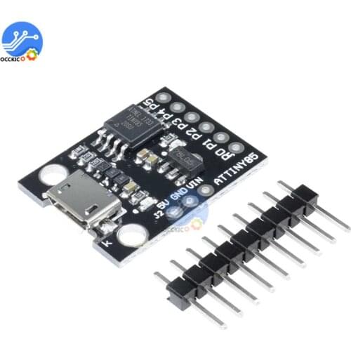 ATtiny ATtiny85 Digispark Kickstarter Micro USB Development Board Module For Arduino IIC I2C TWI SPI Low Power Microcontroller