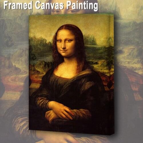 Frame Art Home Decor Wall Art Canvas Painting Wall Pictures for Living Room Prints Mona Lisa Canvas Prints Wall Painting Poster