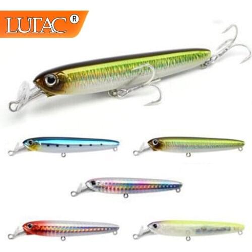 LUTAC 85mm 13g Lure Minnow Sinking Treble Hooks Fishing Bait Hard Plastic Carp Fishing Free Shiping Wobblers Tackle