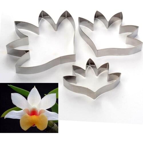 1set Cookie Cutter stainless steel Fondant Flower Cut Peony Leaf Flip Sugarcraft Cake Biscuit Mold Cake Decorating Tools