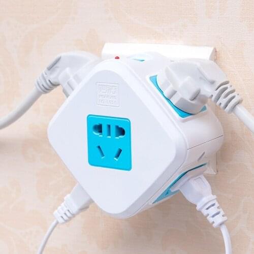 1pcs Rubiks Cube Socket Multifunctional Mini Fast Charging Creative Wireless Five-hole Vertical Socket
