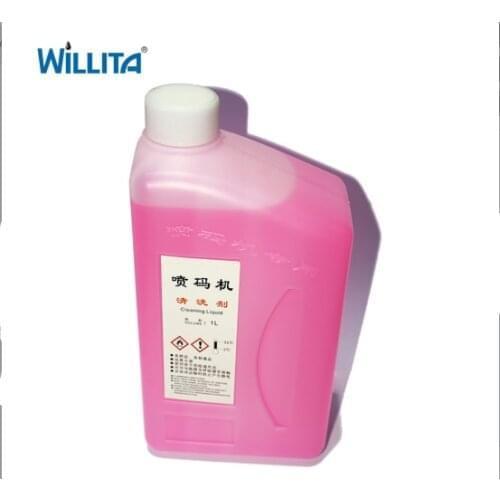 1 bottles Inkjet Printing Head Eco Solvent Cleaning Solution CIJ ONLINE PRINTER 1000ML