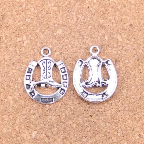 12pcs Charms horseshoe shoe 24x18mm Antique Pendants,Vintage Tibetan Silver Jewelry,DIY for bracelet necklace
