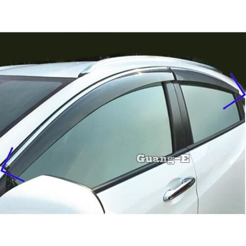 For Honda Hrv Hr-V Vezel 2019 2020 2021 Car Body Styling Stick Lamp Plastic Window Glass Wind Visor Rain/Sun Guard Vent 4pcs