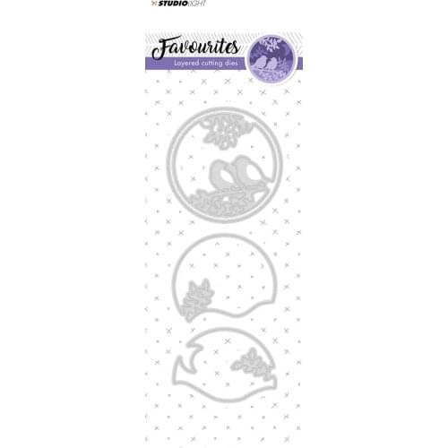 AliliArts Metal Cutting Dies Circle bird layer diy Scrapbooking Photo Album Decorative Embossing PaperCard Crafts Die