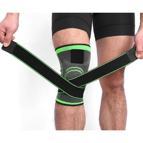 3D Pressurized Fitness Bandage Knee Support Brace Elastic Nylon Sports Compression Pad Sleeve Health Care