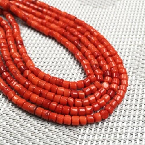 Column shape loose beads Stone coral beads isolation beads for Jewelry Making DIY for bracelet necklace Accessories