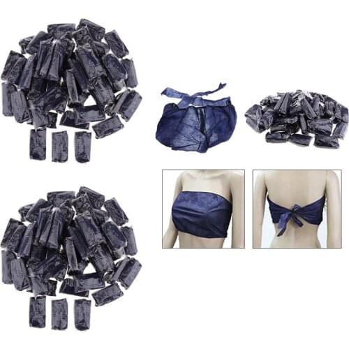100PCS Disposable Bra SPA Beauty Salon Massage Non-Woven Women Bikini Bras for Sauna Bath Room Hospital Hotel Traveling
