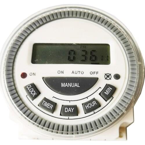 CZ618-1 24VDC Weekly Digital LCD Programmable Timer 16A Time Switch Relay 16A