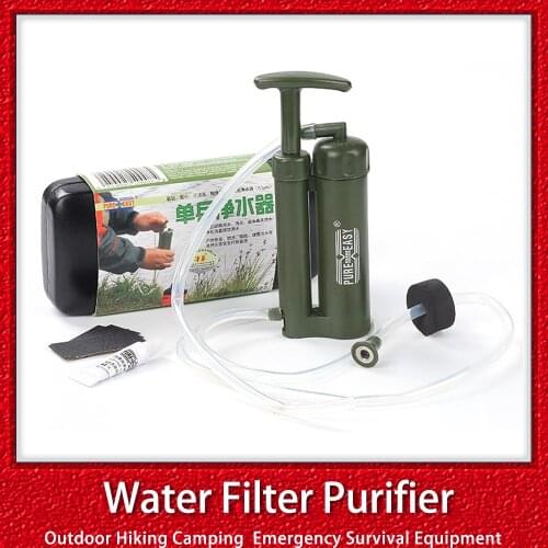 Free Shipping Pure Easy Outdoor Hiking Camping Water Filter Purifier 0.1 Micron 2000L Portable Emergency Survival Equipment