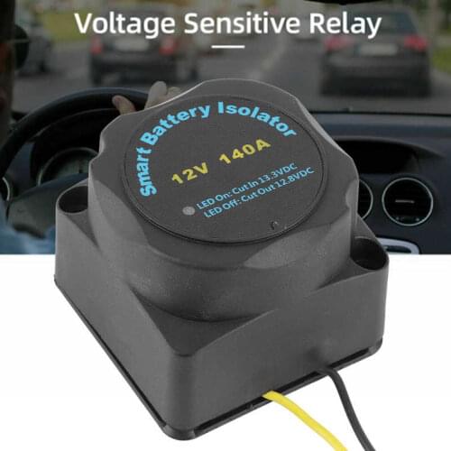 Dual Battery Isolator 12V 140A Smart VSR Sensitive Relay B0401-00101 Fit for ATV UTV Boat RV