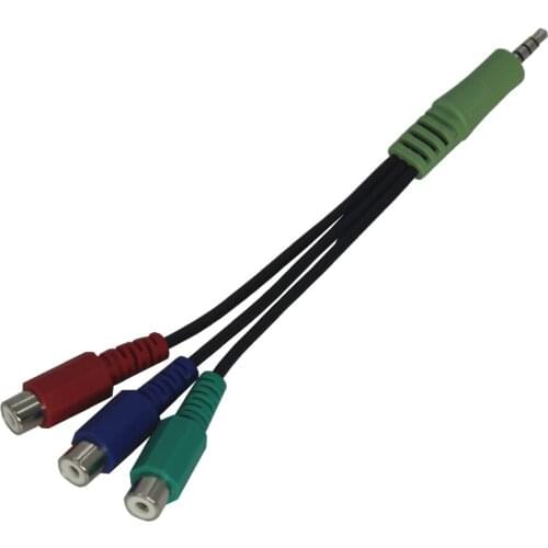 3.5mm to COMPONENT ADAPTER CABLE for samsung TV UN46C9000ZV UN55C6400RH UN55C7000WF ETC. BN3901154C