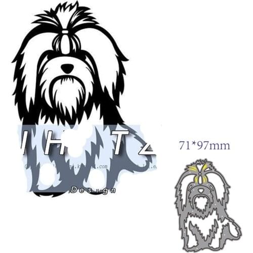 Metal cutting dies cut die mold Animal dog decoration Scrapbook paper craft knife mould blade punch stencils dies