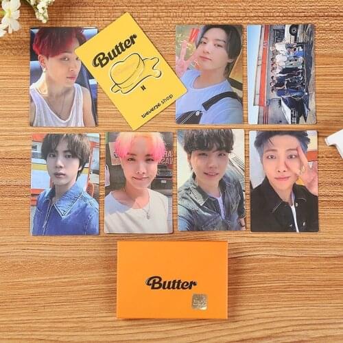 KPOP Bangtan Boys BUTTER Mini Photocard Memebers Lomo Cards Poster Hd Premium Photos JUNG KOOK V JIMIN SUGA RM JIN J-HOPE